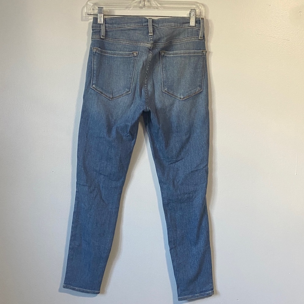 FRAME Le Skinny de Jeanne Crop Skinny Jeans in Firefly sz 27 - Picture 6 of 14